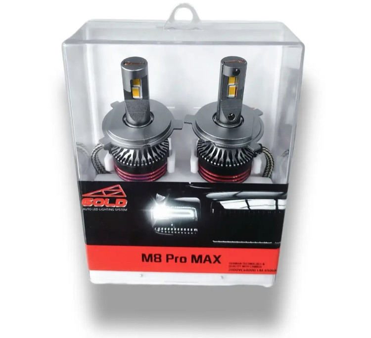 هدلایت برند گلد m8 pro max پایه h7
