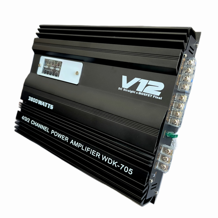 آمپلی فایر خودرو V12 مدل 705 ظرفیت ۷۵ RMS