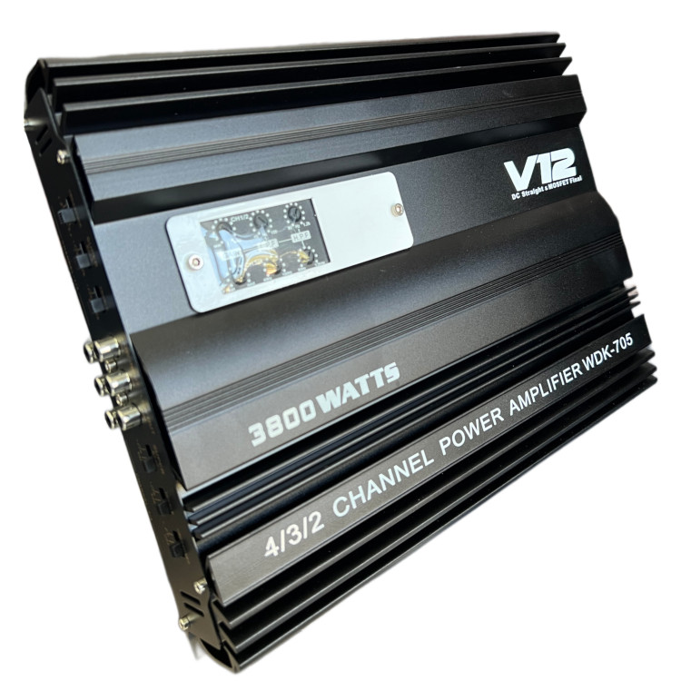 آمپلی فایر خودرو V12 مدل 705 ظرفیت ۷۵ RMS